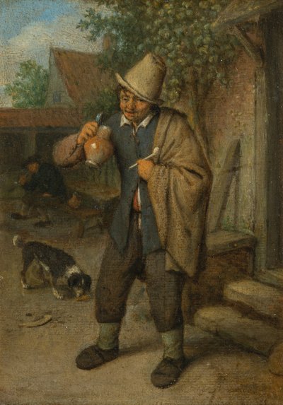 Smagssansen (fra en serie om de fem sanser) af Adriaen van Ostade