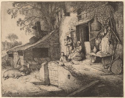 Spinneren af Adriaen van Ostade