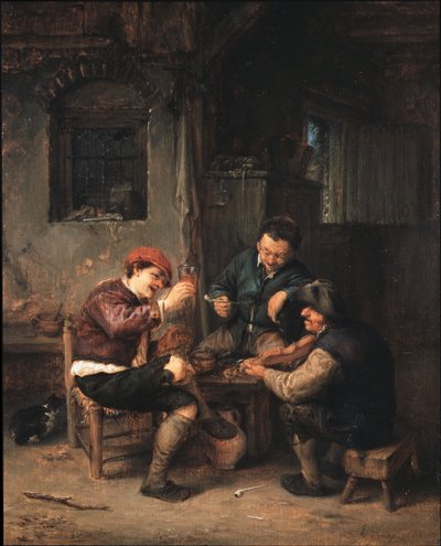 Tre bønder på en kro af Adriaen van Ostade