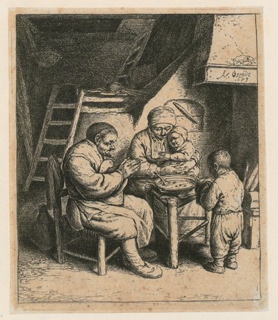 Bordbøn af Adriaen van Ostade