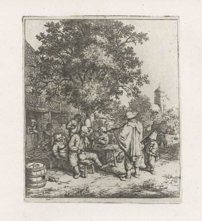 To musikere med et drikkeselskab af Adriaen van Ostade