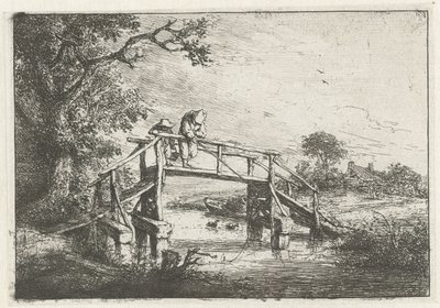 To fiskere på en bro fiskeren af Adriaen van Ostade