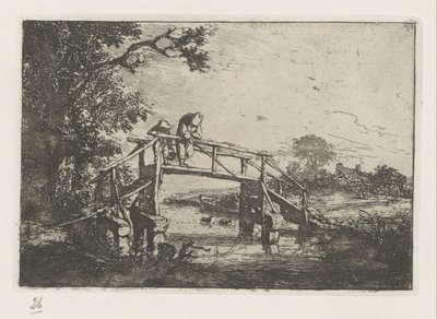 To fiskere på en bro af Adriaen van Ostade