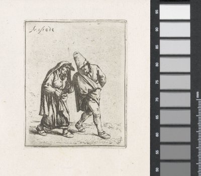 Vandrende gårdpar af Adriaen van Ostade