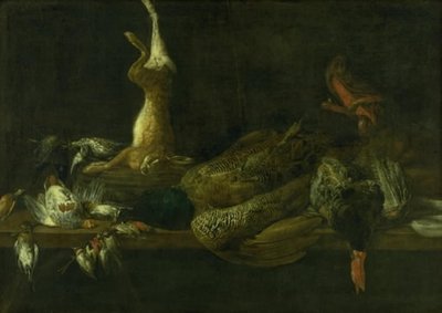 Stilleben med spil på et bord af Adriaen van Utrecht