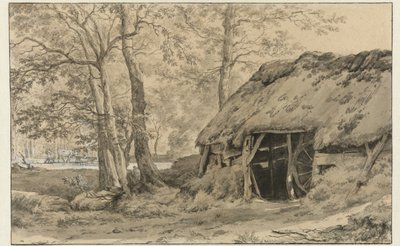 En hytte eller fåresti i skoven af Adriaen van de Velde
