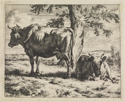 To køer under et træ af Adriaen van de Velde