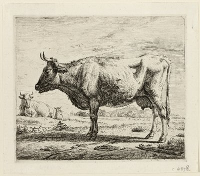 To køer og et får af Adriaen van de Velde