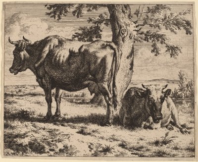 To køer under et træ af Adriaen van de Velde