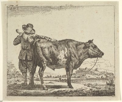 Ung hyrde med en tyr, fra forskellige dyr, 1659. af Adriaen van de Velde