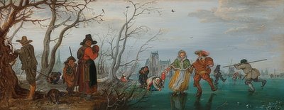 Vinter (fornøjelse på isen). 1625 af Adriaen van de Venne