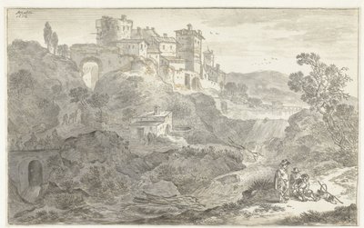 Italiensk Landskab af Adriaen van der Kabel