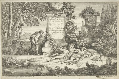 Sovende hyrdeinder Landskaber, serie 1 (serietitel) af Adriaen van der Kabel