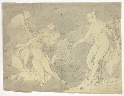 Diana og Callisto af Adriaen van der Werff