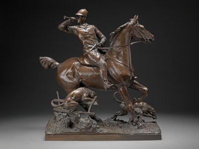 Gone Away - A Hunting Group, ca. 1887 (bronze) af Adrian Jones