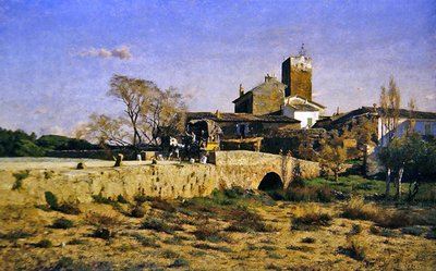 En vintereftermiddag i Provence (En vintereftermiddag i Sydfrankrig) af Adrian Scott Stokes
