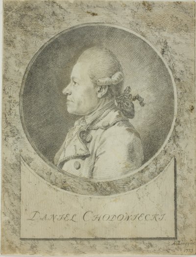 Profil af Daniel Chodowiecki af Adrian Zingg