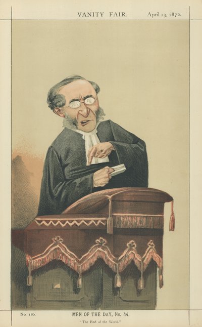 Pastor John Cumming (farvelitografi) af Adriano Cecioni