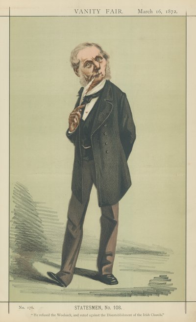 Sir Roundell Palmer (farvelitografi) af Adriano Cecioni
