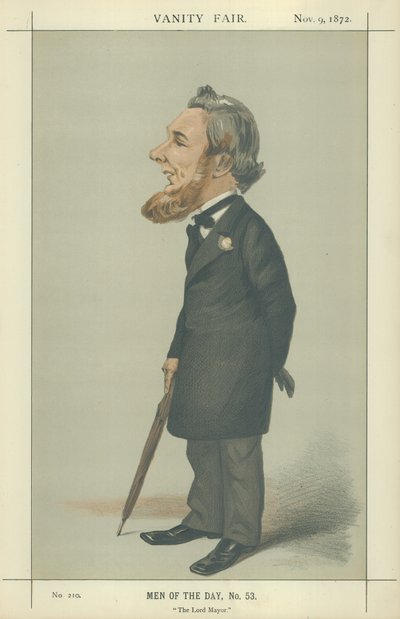 Sir Sydney Hedley Waterlow (farvelitografi) af Adriano Cecioni