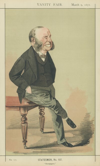 W H Smith (farvelitografi) af Adriano Cecioni