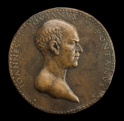 Giovanni Gioviano Pontano, 1426-1503, digter [forside], 1488 eller senere. af Adriano Fiorentino
