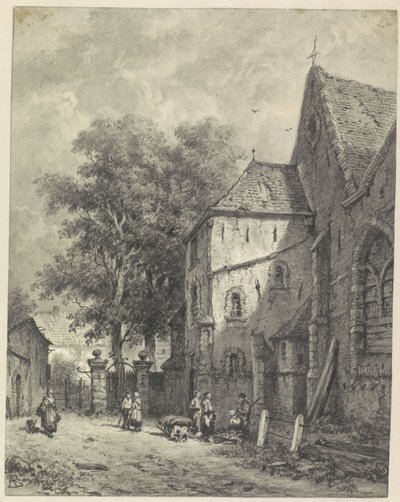 Ansigt i en kirke af Adrianus Eversen