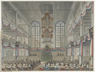 Fejring af 200-året for Remonstrants Seminary, 1834 af Adrianus Gerardus van Schoone