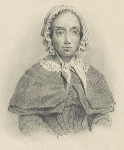 Portræt af Maria Geertruida de Goeje-Barbiers af Adrianus Johannes Ehnle