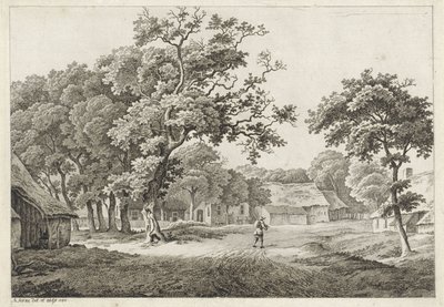 udsigt til landsbyen af Adrianus Serné