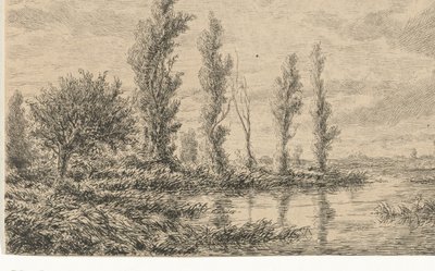 Flodlandskab af Adrianus van Everdingen