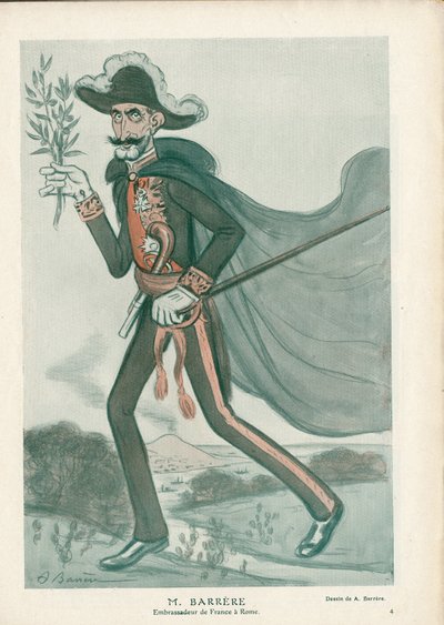 Fantasio - Illustration of A Barrere (1874-1931): Italien, Diplomati, Rom - Barrere Camille, Diplomater af Adrien Barrere