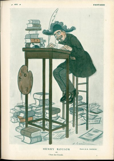 Fantasio, ca. 1912_2_15 - Illustration af A Barrere (1874-1931): Fine Arts, Reading Write - Roujon Henry af Adrien Barrere