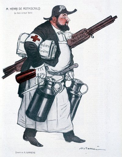 Henri de Rothschild - af Barrère, i "" Fantasio"" fra 01/10/1907 af Adrien Barrere