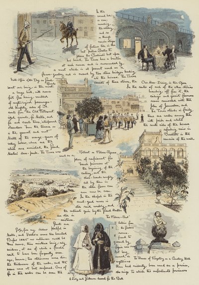 A Subalterns første indtryk af Malta (chromolitho) af Adrien Emmanuel Marie