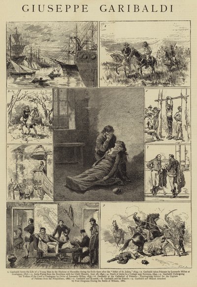 Giuseppe Garibaldi af Adrien Emmanuel Marie
