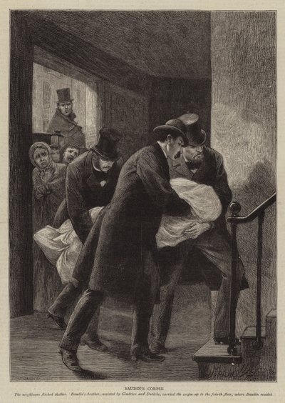 Illustration til The History of a Crime, af Victor Hugo af Adrien Emmanuel Marie