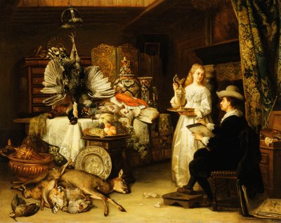 Kunstnerens atelier, 1879 af Adrien Joseph Verhoven Ball