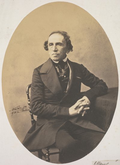 Portræt af Giacomo Meyerbeer (1791-1864) af Adrien Tournachon