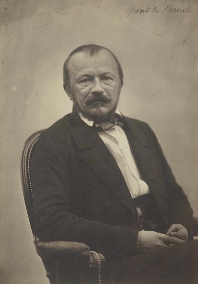 Portræt af Gerard de Nerval 1808-1855, 1854. af Adrien Tournachon