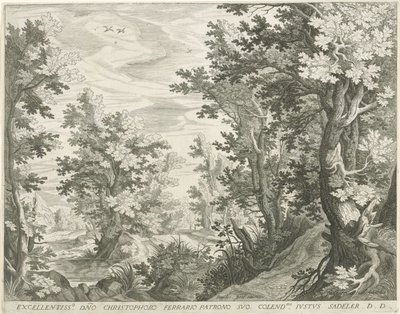 skovlandskab af Egidius  Sadeler (II)