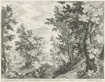 skovlandskab af Egidius  Sadeler (II)