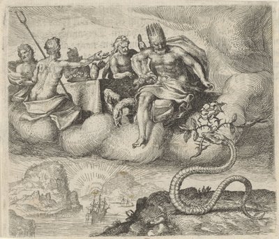Fabel om Jupiter og slangen af Egidius  Sadeler (II)