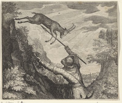 Fabel om gemsene og jægeren af Egidius  Sadeler (II)
