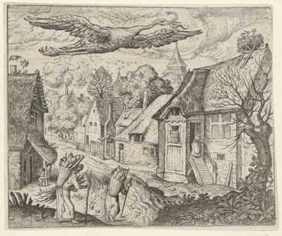 fabel om den gamle stork af Egidius  Sadeler (II)