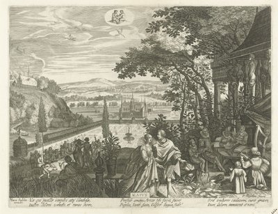 Kan Maivs (titel på objekt) De tolv måneder (serietitel) af Egidius  Sadeler (II)