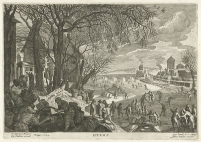 Vinter Hymens (titel på objekt) De fire årstider (serietitel) af Egidius  Sadeler (II)