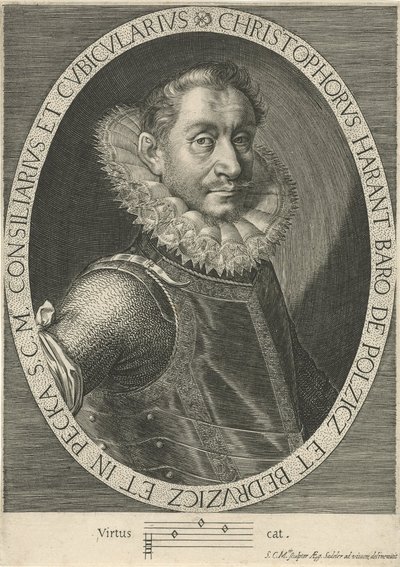 Portræt af komponisten Krystof Harant 1564-1621, ca. 1600 af Aegidius Sadeler or Saedeler