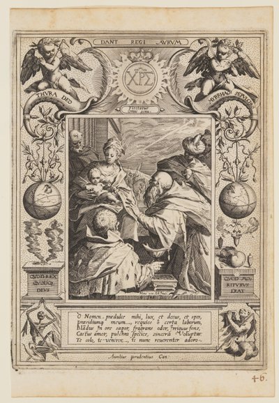 Tilbedelse af de hellige tre konger af Aegidius Sadeler II