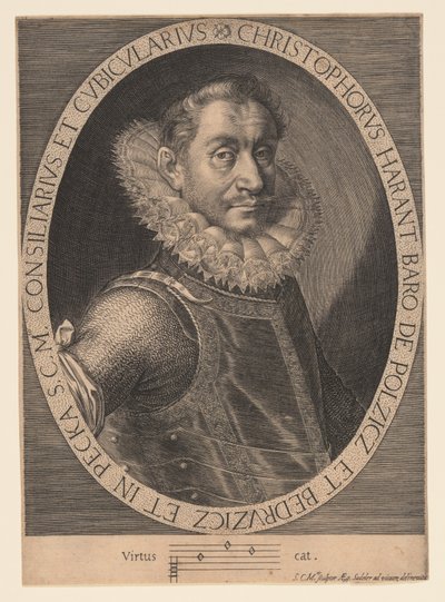 Christopher Harant, tjekkisk adelsmand og humanist af Aegidius Sadeler II